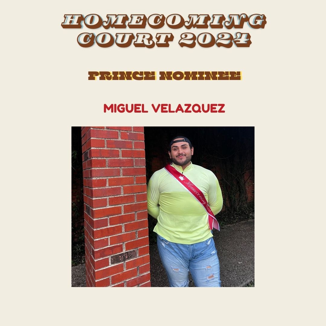 image of Homecoming Court Prince Nominee Miguel Velazquez